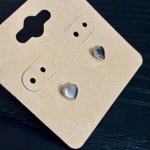 Maurices Silver Heart Earrings